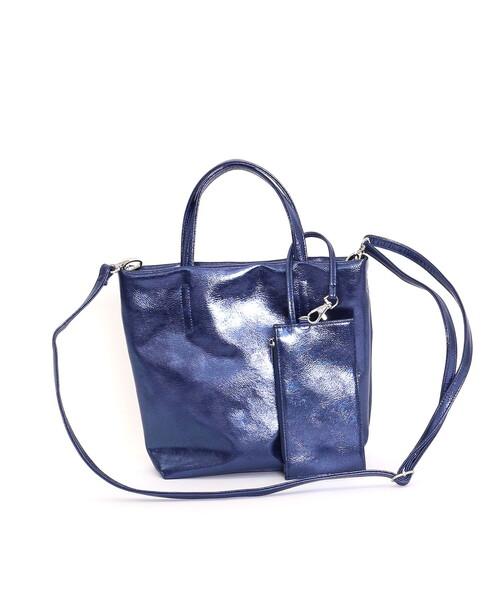 COOCO（クーコ） トートバッグ メタリックフェイクレザー2WAY