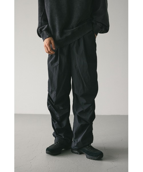 STYLEMIXER パンツ サイドギャザーナイロンパンツ メンズ