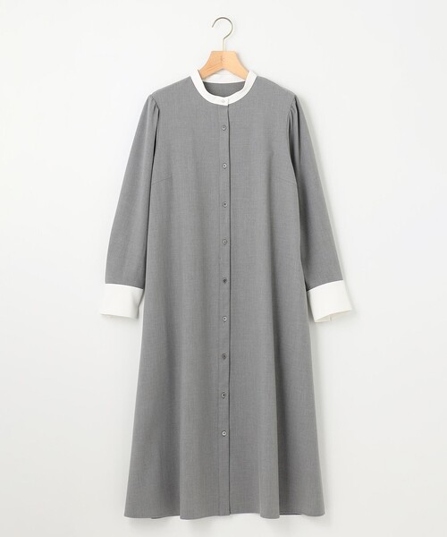 組曲（KUMIKYOKU） ワンピース ウーステッドライククロス シャツ