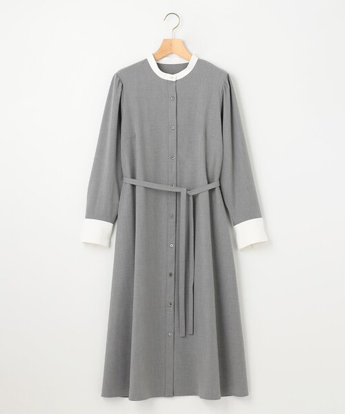 組曲（KUMIKYOKU） ワンピース ウーステッドライククロス シャツ