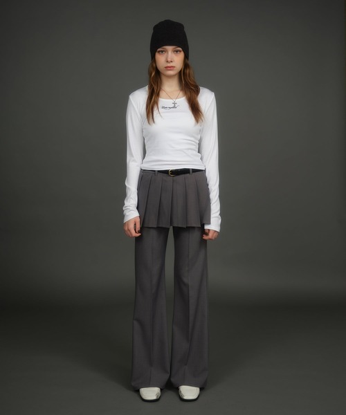 ACLENT（アクレント） tシャツ ロゴベーシックロンT レディース