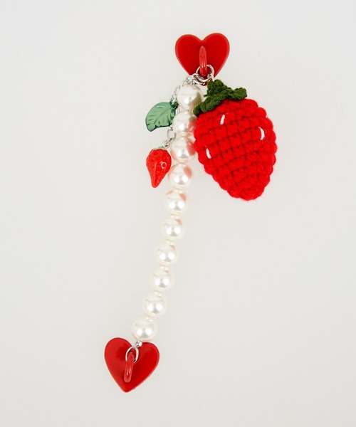 an meets zakka フルーツ＆パールチェーンスマホストラップ : ZOZOTOWN