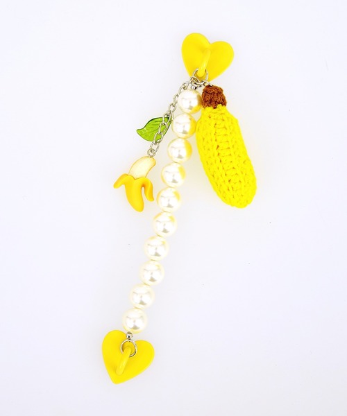 ankoROCK an meets zakka フルーツ＆パールチェーンスマホストラップ