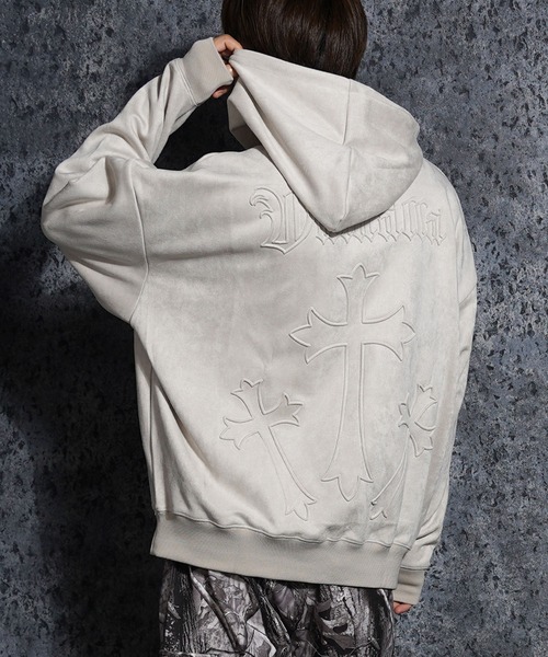 パーカー カットスウェード クロスエンボス / Cut suede cloth