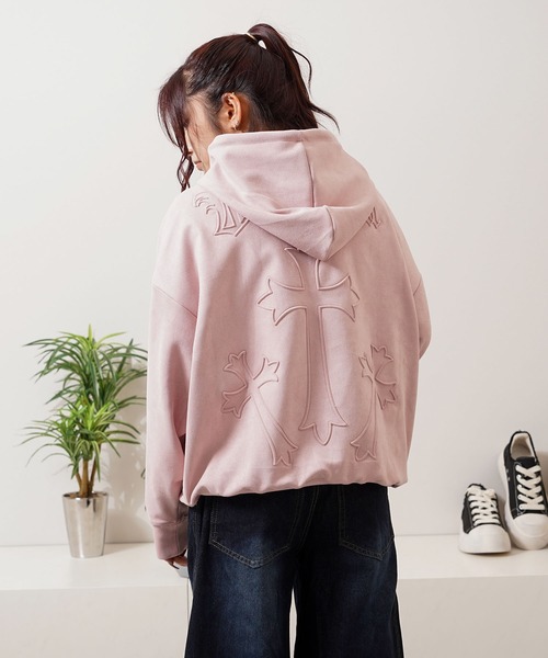 パーカー カットスウェード クロスエンボス / Cut suede cloth