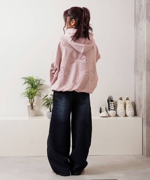 パーカー カットスウェード クロスエンボス / Cut suede cloth