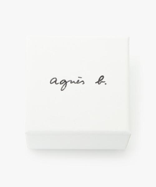 agnes b. ピアス H925 ”b.” ロゴ ”Iconic − thin and tiny