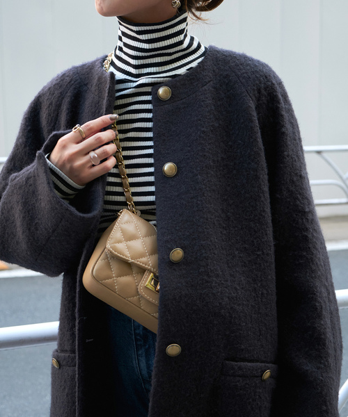 B.C STOCK（ベーセーストック） 「Simplicite」ノーカラーコート FREE