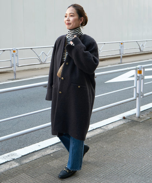 B.C STOCK（ベーセーストック） 「Simplicite」ノーカラーコート FREE