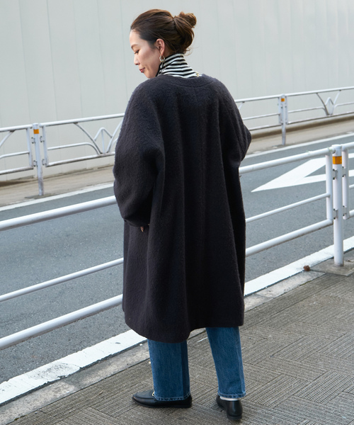 B.C STOCK Simplicite ノーカラーコート B.C STOCK（ベーセーストック） 「Simplicite」ノーカラーコート FREE