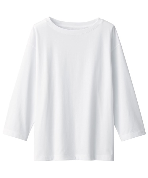 美良品
Descent Move Sports
デサントムーヴスポーツ ウエア 無印良品 tシャツ 婦人 天竺編みボートネック七分袖Tシャツ