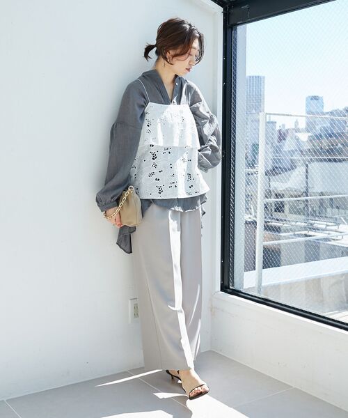 le.coeur blanc（ルクールブラン） ブラウス シャツ 「手洗い可能