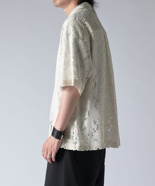 Lui's シャツ フラワーレースシャツ 25ss メンズ : ZOZOTOWN