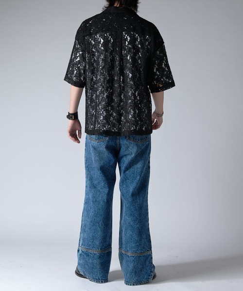 Lui's シャツ フラワーレースシャツ 25ss メンズ : ZOZOTOWN