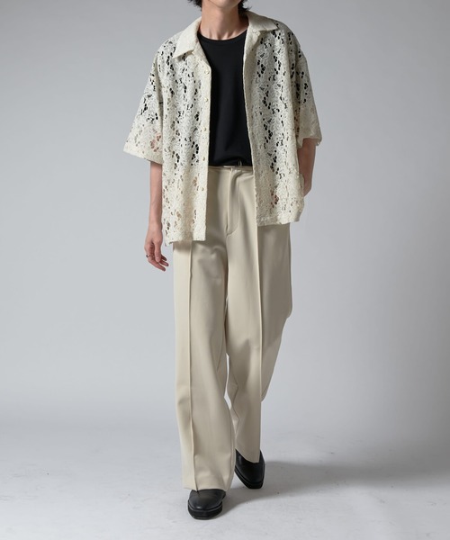 Lui's フラワーレースシャツ　25ss 未使用 Lui's シャツ フラワーレースシャツ 25ss メンズ : ZOZOTOWN