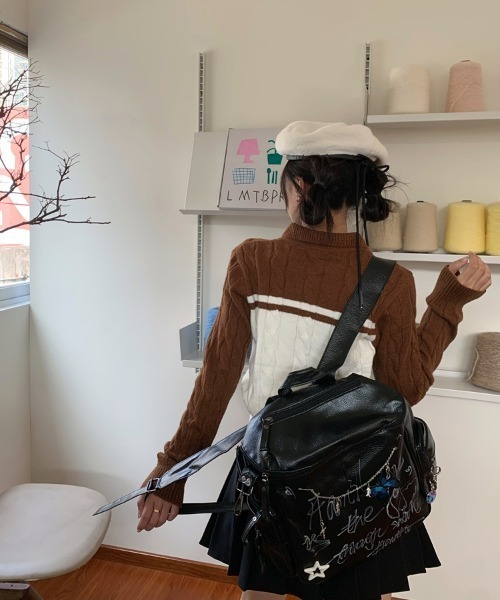 「by muni:r」 ニットカーディガン FREE グレー レディース_画像3