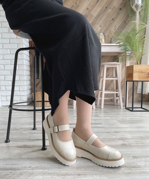 LUGG NAGG パンプス 「3E」プラットフォームメリージェーン