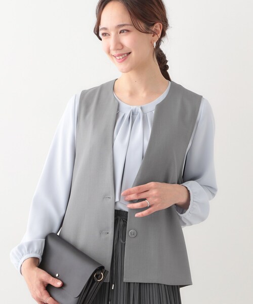 DRESKIP（ドレスキップ） ベスト ジレ 「洗える/S-LL/セットアップ可