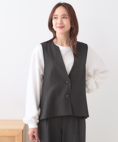 DRESKIP（ドレスキップ） ベスト ジレ 「洗える/S-LL/セットアップ可