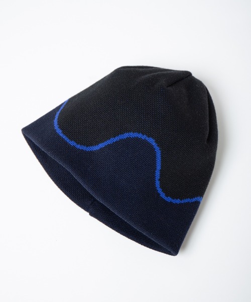 INDIETRO ASSOCIATION ニット帽 ニットキャップ Wavy Line Beanie
