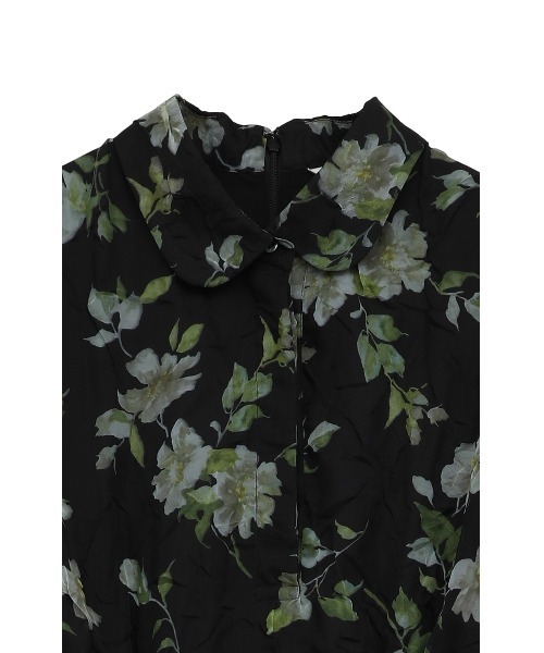 L.H.P ワンピース CLANE/クラネ/SHEER FLOWER MINI PUFF ONEPIECE 