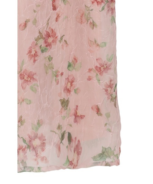 CLANE SHEER FLOWER MINI PUFF ONEPIECE