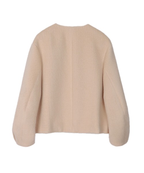 新品 アナイ ノーカラージャケット ベージュ サイズ34 ANAYI（アナイ） ノーカラージャケット 34 ベージュ レディース