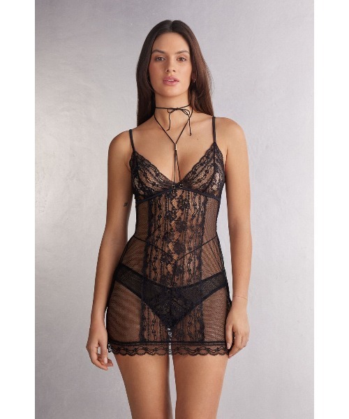 M相当 Intimissimi チュール＆レース ベビードール Living in Luxe チュール＆レース ベビードール | Intimissimi