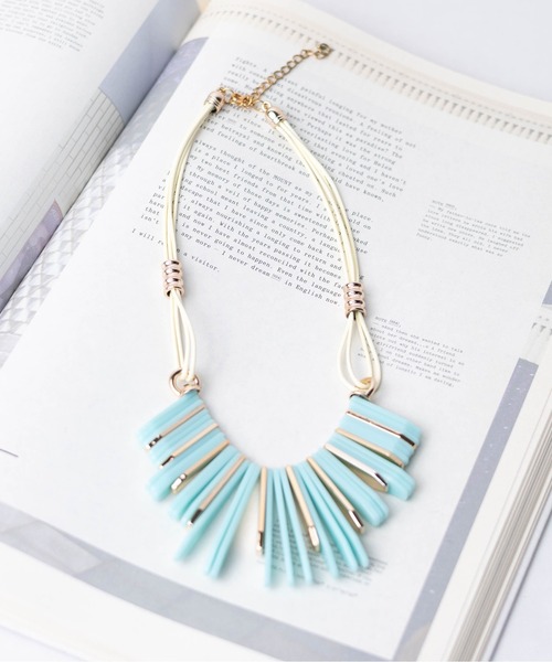 ARCHIVER ネックレス 「RS」「アクリルプレートデザイン」ネックレス