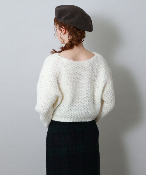 「DEICY」 長袖ニット FREE 杢グレー レディース_画像4