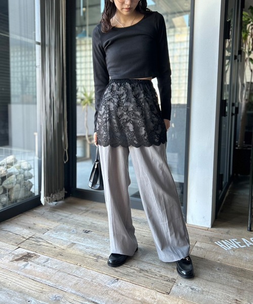 レーススカート　the toe ミニスカート Mayfair Lace Skirt – THE TOÉ
