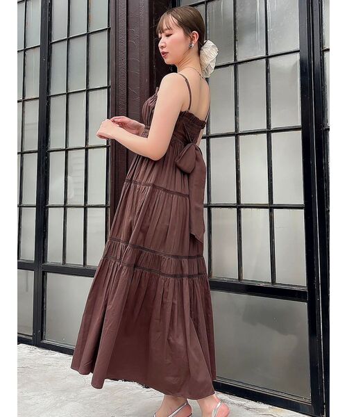 dazzlin ワンピース dazzlin ワンピース 2WAYショルダーフラワーラッフルワンピース
