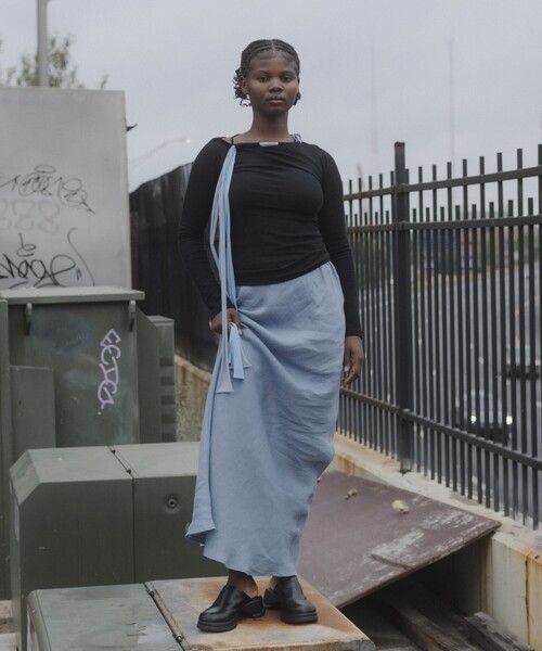 【BASERANGE】ベースレンジ ロングスカート BASERANGE ベースレンジ ロングスカート BRIG SKIRT SKBR RIB