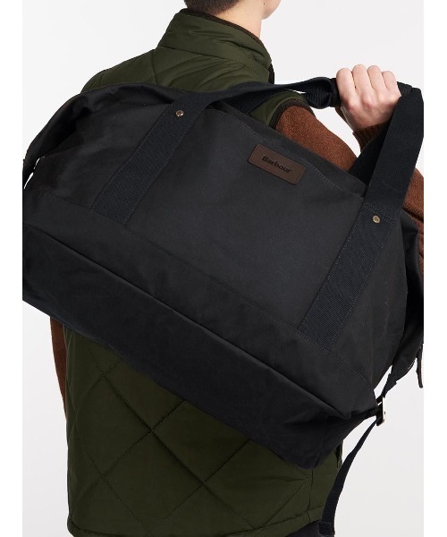 Barbour Essential Holdall 2WAY ショルダーバッグ Barbour ショルダーバッグ Essentioal Holdall ワックスコットン