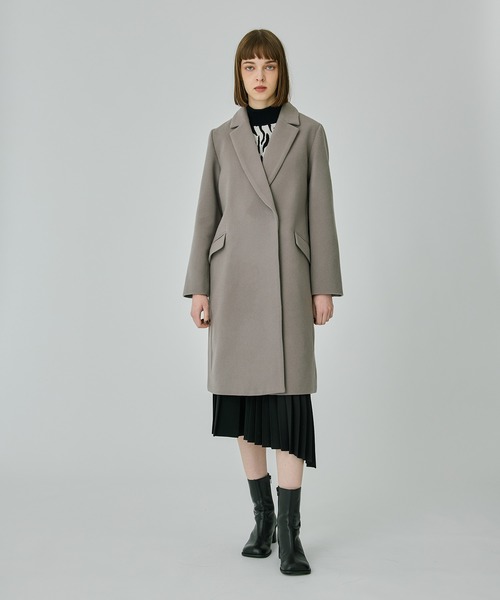 「UNITED TOKYO」 チェスターコート 2 カーキ レディース_画像4