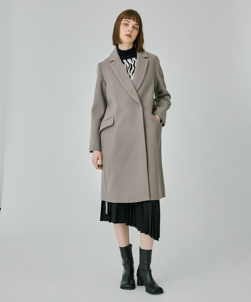 「UNITED TOKYO」 チェスターコート 2 カーキ レディース_画像9