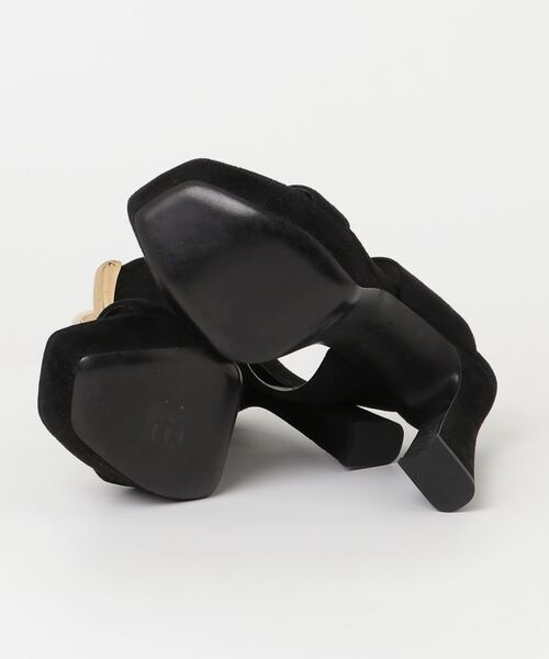 LOUIS VUITTON 「LOUIS VUITTON」 ヒールサンダル 37.5 ブラック