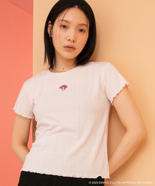 tシャツ BASICKS × SANRIO × Firsthand/ベイシックス × サンリオ × ファーストハンド　x 「My Melody」「Ku BASICKS/【7月24日12:00発売】x ＜My Melody＞＜Kuromi＞ RINGER