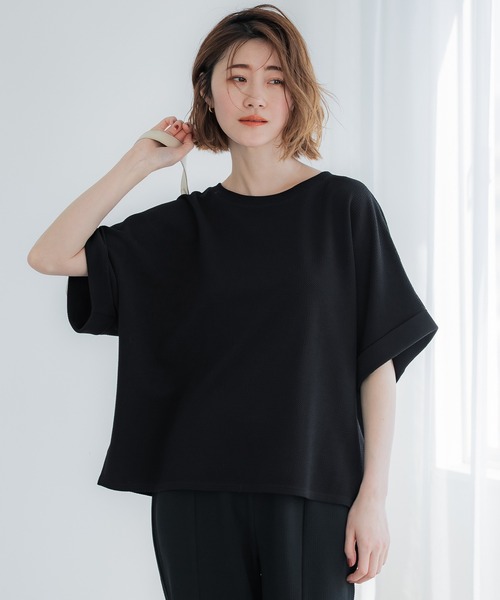 coca tシャツ エンボスコンパクトトップス レディース