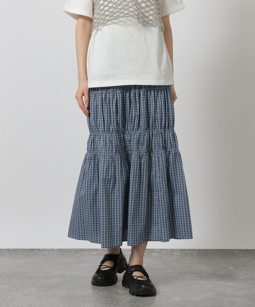 LAKOLE（ラコレ） スカート チェックシャーリングスカート / 491604