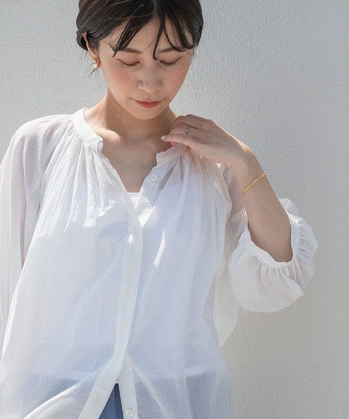 「URBAN RESEARCH DOORS」 7分袖ブラウス MEDIUM ブラック レディース URBAN RESEARCH DOORS 「URBAN DOORS」 7分袖ブラウス MEDIUM