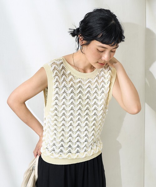 ダニエラグレジス ジレ 編み編み ニット ダニエラグレジス ジレ 編み編み ニット - メルカリ