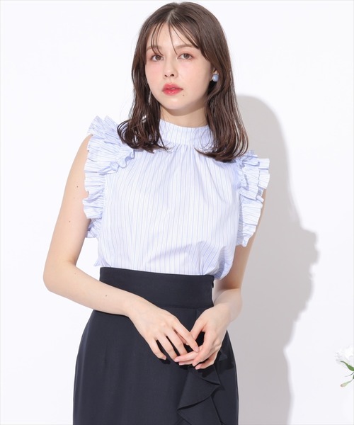 ブラウス シャツ 2way blouse レディース B.C STOCK ブラウス シャツ 手洗い可 / ボイル2WAYギャザー