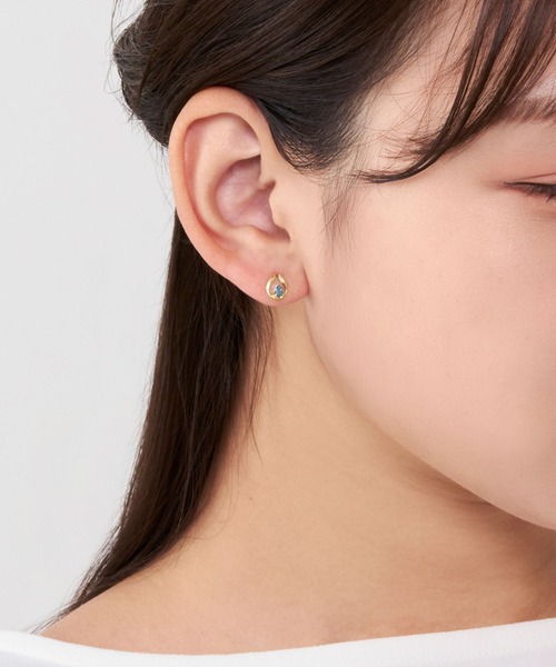 VENDOME AOYAMA（ヴァンドーム青山） ピアス K10YG ブルートパーズ