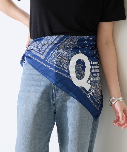 COLLAGE GALLARDAGALANTE スカーフ バンダナ Q.anos/ペイズリー柄