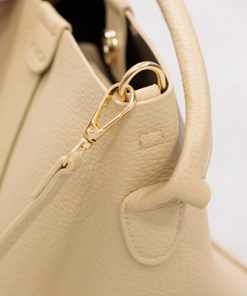 pumpkin port ショルダーバッグ バッグ ロゴベルトチャーム付 バケツ型