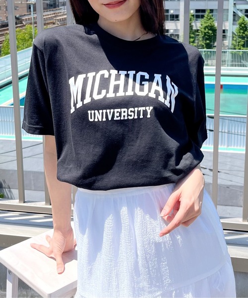 tシャツ 「spiritoso」MICHIGAN カレッジTシャツ レディース メンズ | spiritoso | 04