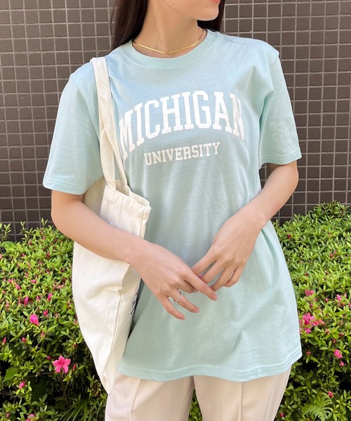 tシャツ 「spiritoso」MICHIGAN カレッジTシャツ レディース メンズ | spiritoso | 08