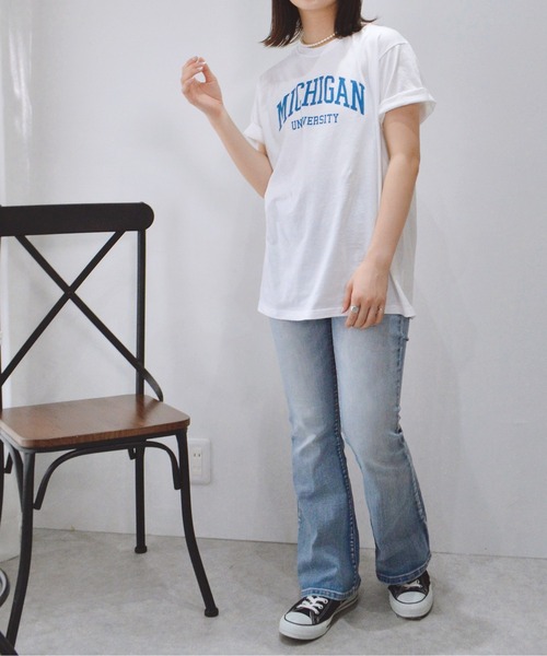 tシャツ 「spiritoso」MICHIGAN カレッジTシャツ レディース メンズ | spiritoso | 13