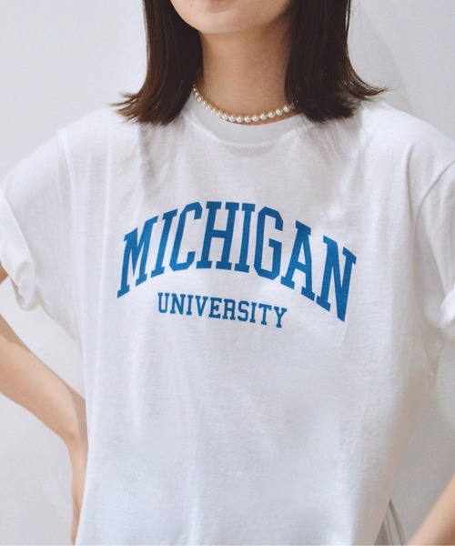 tシャツ 「spiritoso」MICHIGAN カレッジTシャツ レディース メンズ | spiritoso | 16